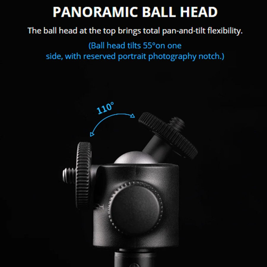 Thumbnail: PGYTECH Monopod Extension Pole Mini Tripod Phone Holder Selfie Stick