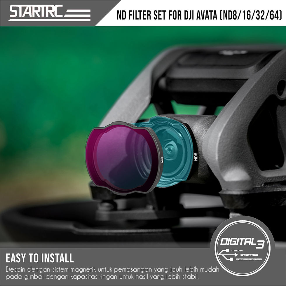 Thumbnail: STARTRC ND FILTER SET DJI AVATA DRONE ( ND8 ND16 ND32 ND64 ) FILTERS