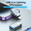 Thumbnail: VENTION OTG Adapter USB-A 2.0 to Lightning for iPhone iPad 480Mbps - CUCH0