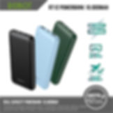 Robot RT12 Powerbank 10000mAh Slim Dual Input Output Fast Charging