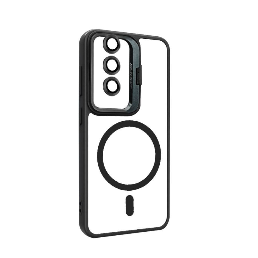 Thumbnail: Case Metal Luxury Magsafe Invisible Stand with Lens Guard for Samsung S25 Series