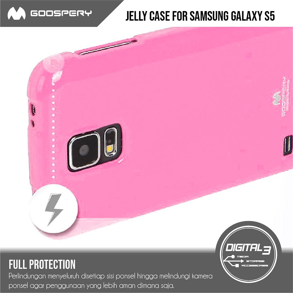 Thumbnail: Mercury Goospery Pearl Jelly Samsung S5 Case Silicone Soft TPU Casing