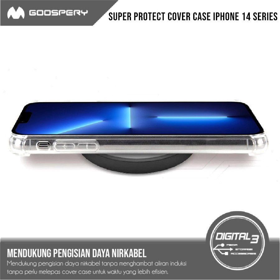 Thumbnail: Mercury Super Protect Clear Case Goospery Iphone 14 PRO PLUS MAX TPU