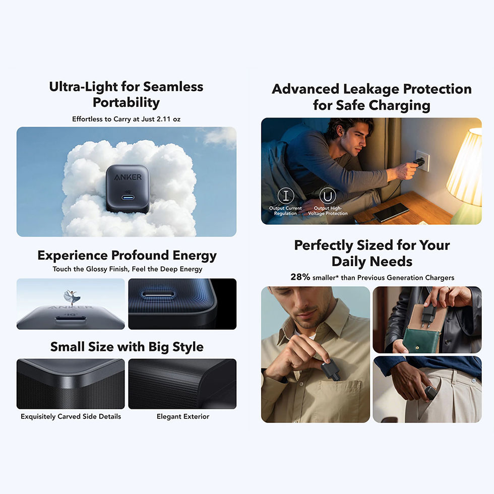 Thumbnail: ANKER Nano Wall Charger Mini Adapter Type-C 45W GaN Fast Charging PD PowerIQ 3.0