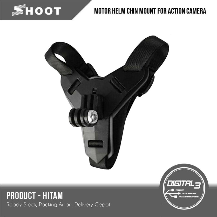 Thumbnail: Shoot Helmet Chin Mount Strap Gopro Mounting Helm Motor Action Camera