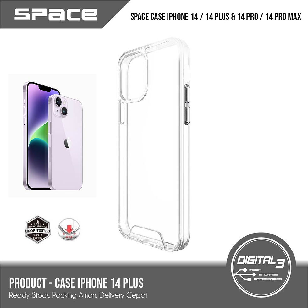 Thumbnail: Space Military Tested Clear Case Apple Iphone 14 Plus Pro Max Casing