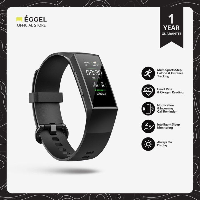 Thumbnail: EGGEL Smart Watch VERVE Amoled Smartband with Bluetooth Health Monitor