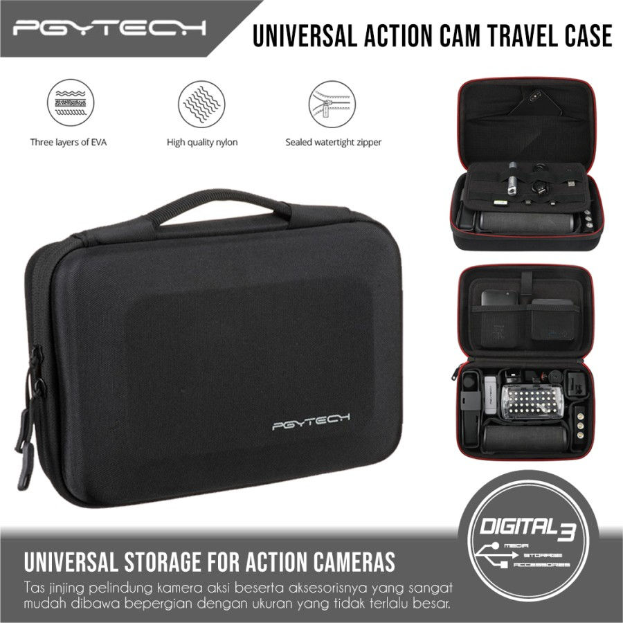 Tas Carrying Case Travel Bag PGYTECH Action Camera DJI Insta360 GOPRO