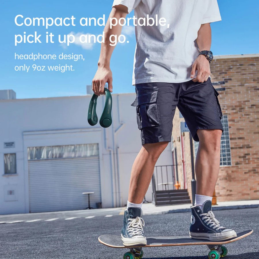 Thumbnail: JISULIFE FA14 Life 3 Neck Fan Portable Bladeless Hands-Free Neckband