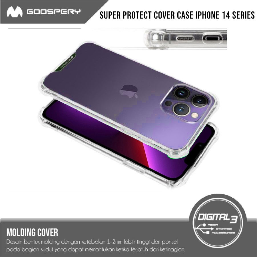 Thumbnail: Mercury Super Protect Clear Case Goospery Iphone 14 PRO PLUS MAX TPU