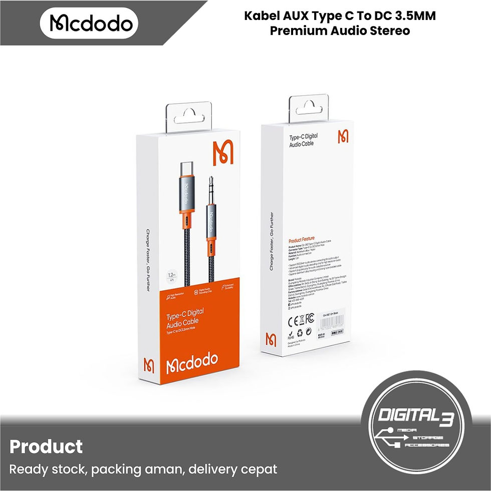 Thumbnail: Mcdodo CA-0820 Audio Converter Cable Type C to Aux Jack DC 3.5mm Male