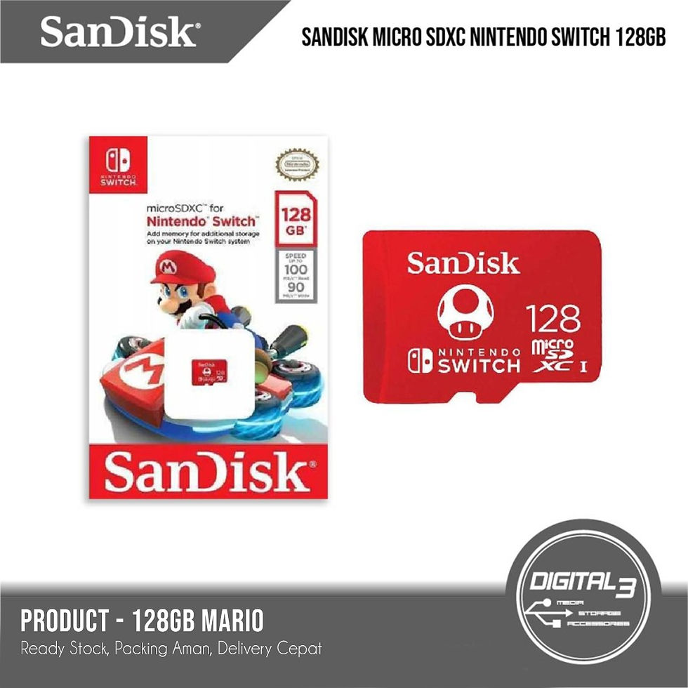 Thumbnail: Sandisk Microsd Nintendo Switch Memory Card Micro SD SDXC 128GB RED