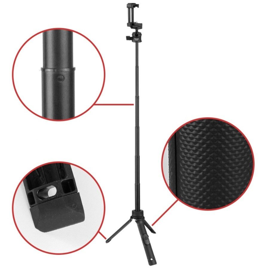Thumbnail: TAKARA Selly-080 Mini Tripod Selfie Stick with Shutter Remote Extendable Compact