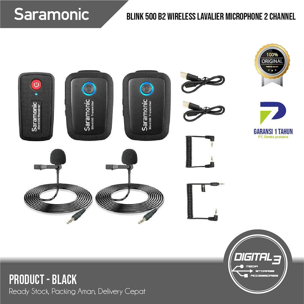 Thumbnail: Saramonic Blink 500 B2 Lavalier Mic Wireless Microphone 2 Channel Vlog