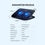 Thumbnail: ROBOT RCP10 Dual Fan Cooling Pad Radiator with RGB Light Effect for Laptop Phone