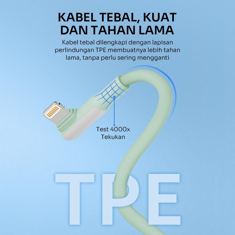 Thumbnail: ROBOT Cable Data Charger USB RWL100 Lightning / RWM100 Micro USB / RWC100 Type C