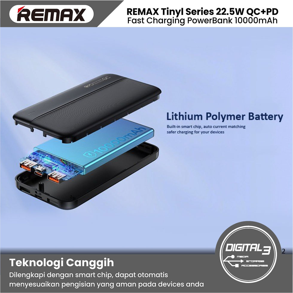 Thumbnail: Remax Power Bank Tinyl Series 10000mAh RPP-212 QC + PD 22.5W PB