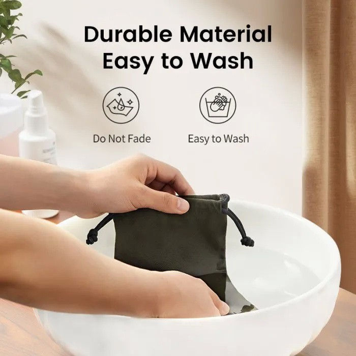Thumbnail: Ugreen Velvet Storage Multifunction Travel Pouch Drawstring
