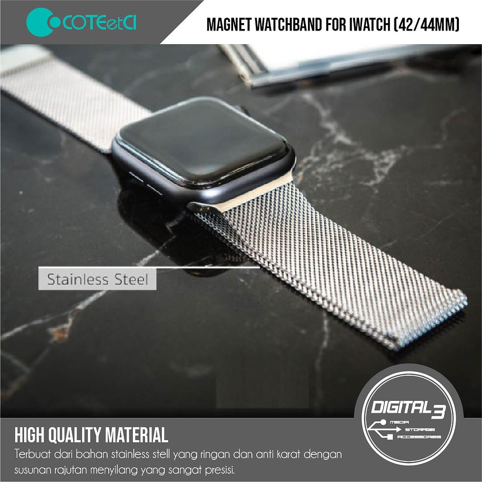 Thumbnail: Stainless Steel Magnetic Strap Milanese Loop Apple Watch 42mm/44mm