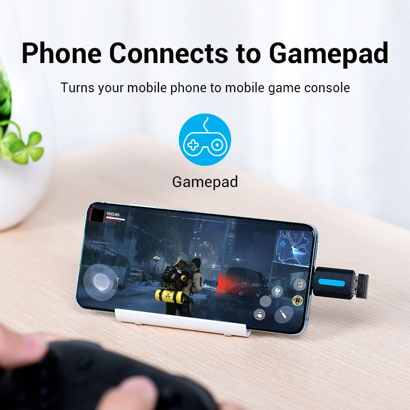 Thumbnail: VENTION Mini OTG Adapter Converter Male to Female Type C / Micro USB Expansion