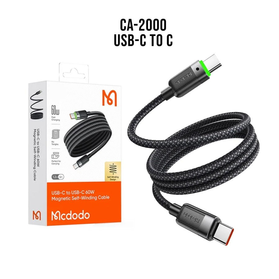 Thumbnail: MCDODO Magnetic Cable Data USB Type C CA-5650 / CA-2000 Self-Winding 6A 100W
