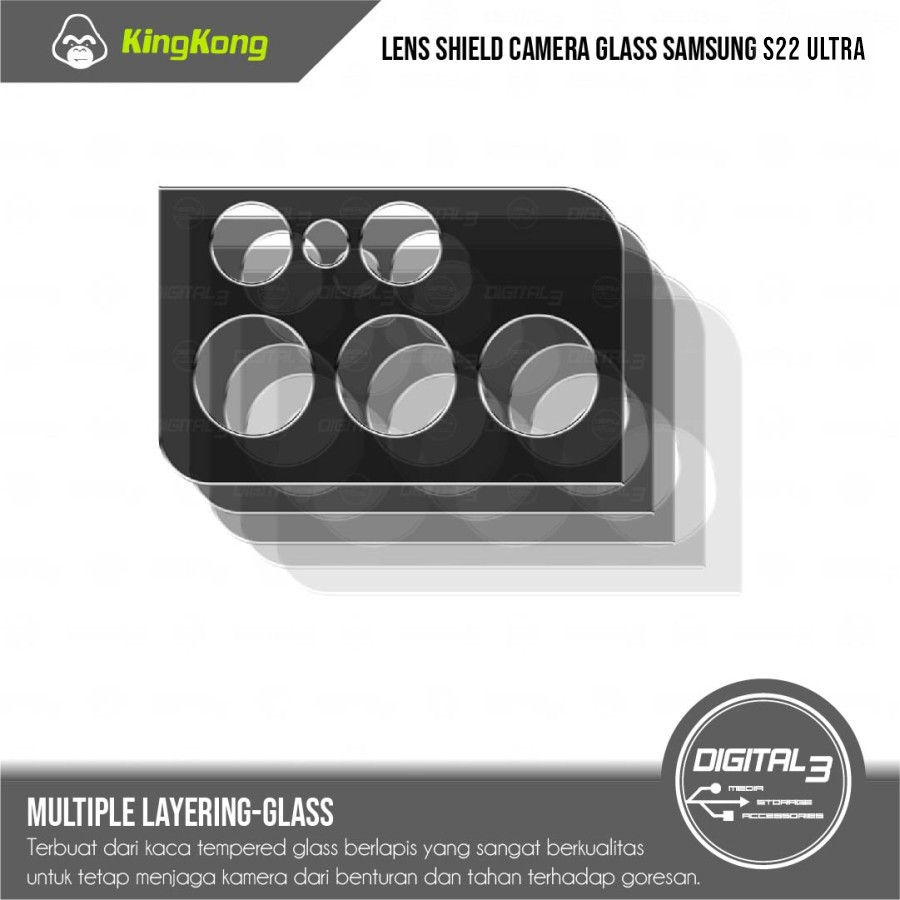Thumbnail: KingKong Tempered Glass Back Camera Samsung S22 ULTRA Protector Kamera