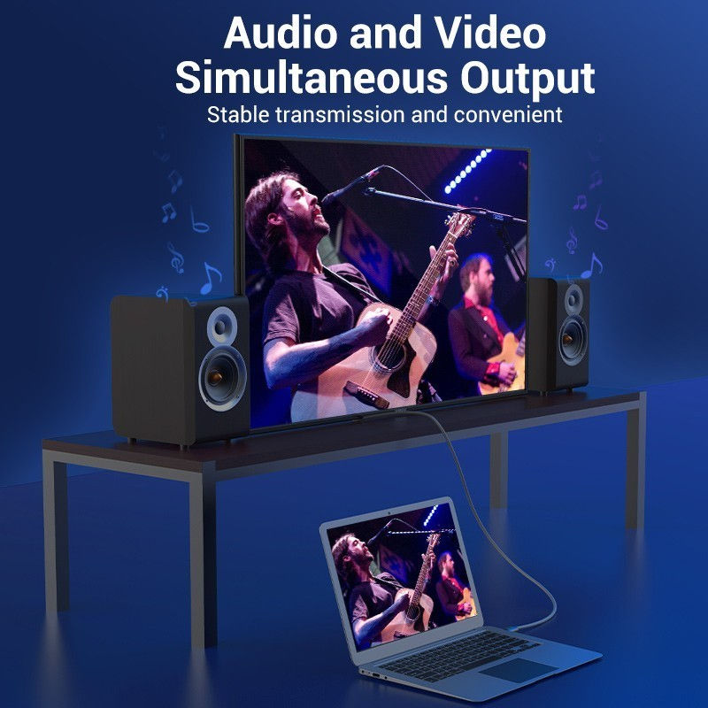 Thumbnail: VENTION Cable HDMI to HDMI V2.0 Cotton Braided 4K Video Sync - AAB