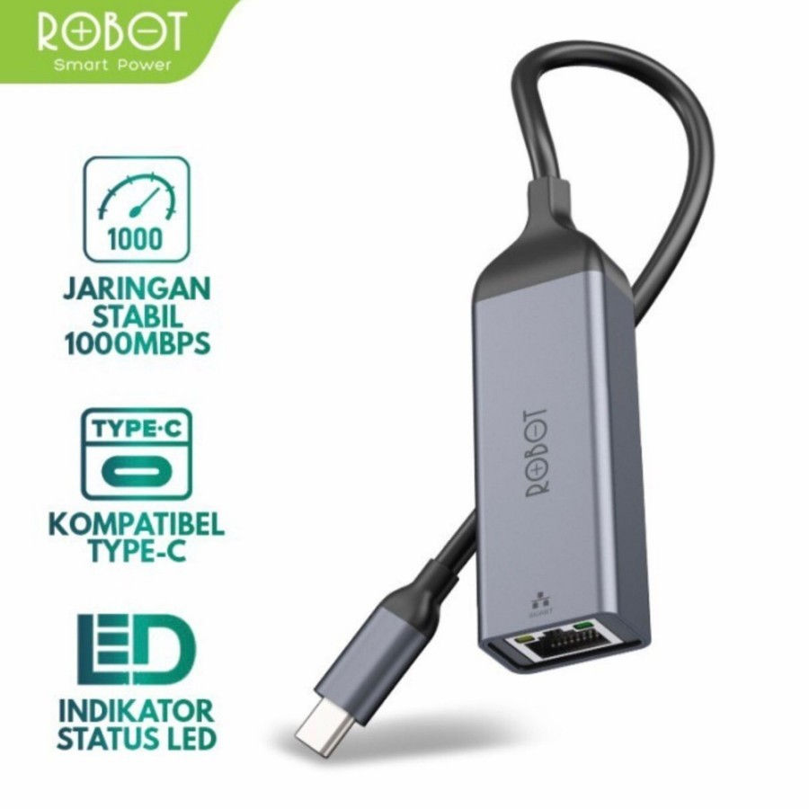 Thumbnail: ROBOT EA20C Type-C / EA20 USB3.0 Cable Adapter Converter LAN RJ45 Ethernet