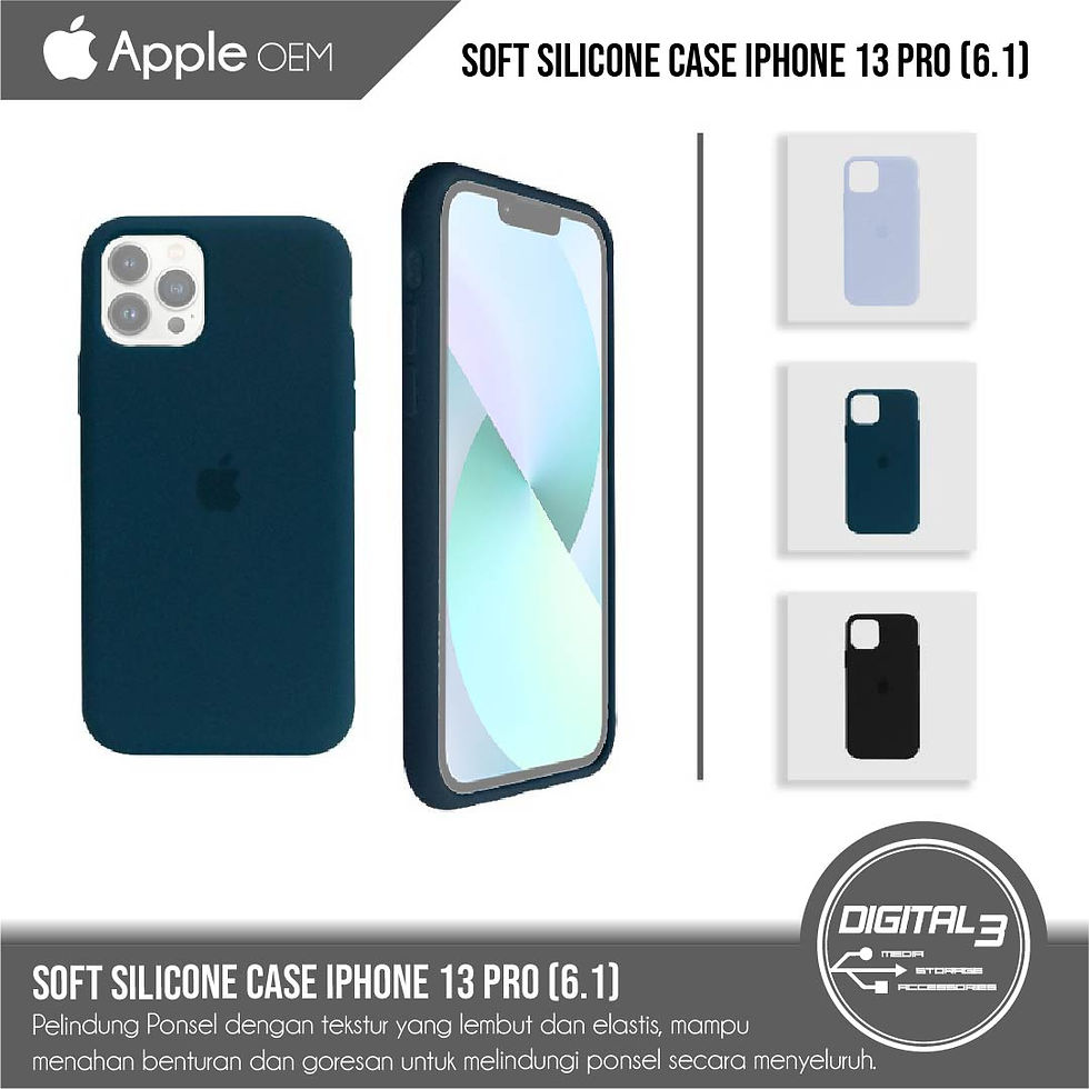 Silicone Case Premium iPhone 13 PRO 6.1 Full Body Casing Soft Silikon
