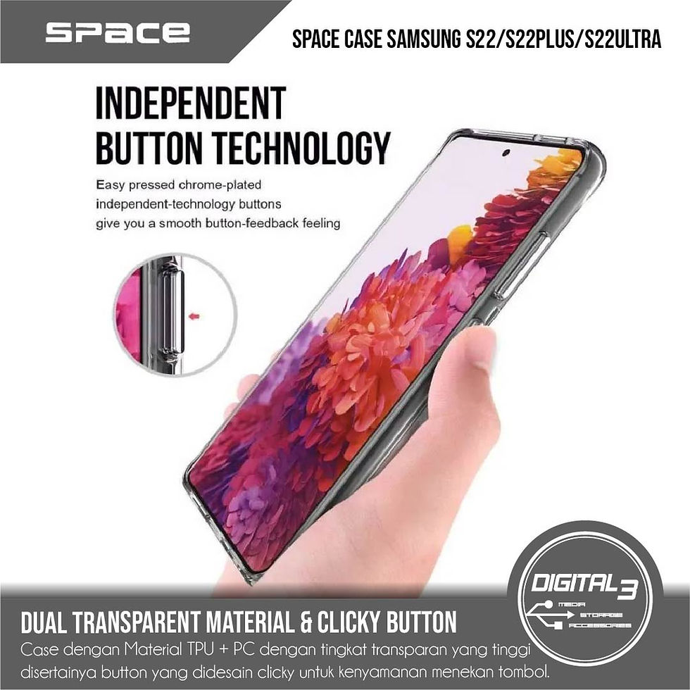 Thumbnail: Space Clear Case Samsung S22 / PLUS / ULTRA Bumper TPU Military Casing
