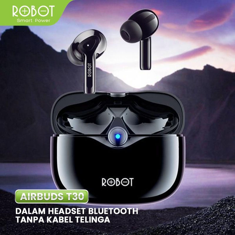 Thumbnail: Earphone Wireless TWS Robot Airbuds T30 Bluetooth BT Headset Earbuds