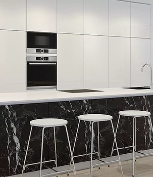 Ash Black Marble Furniture Wrapping