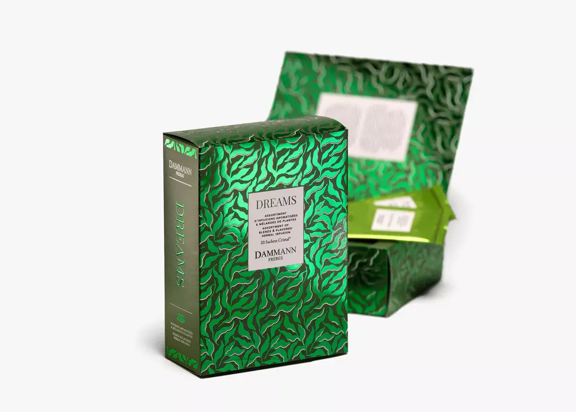 Dammann, Coffret “Dreams”, assortiment de 5 infusions aromatisées et plantes.