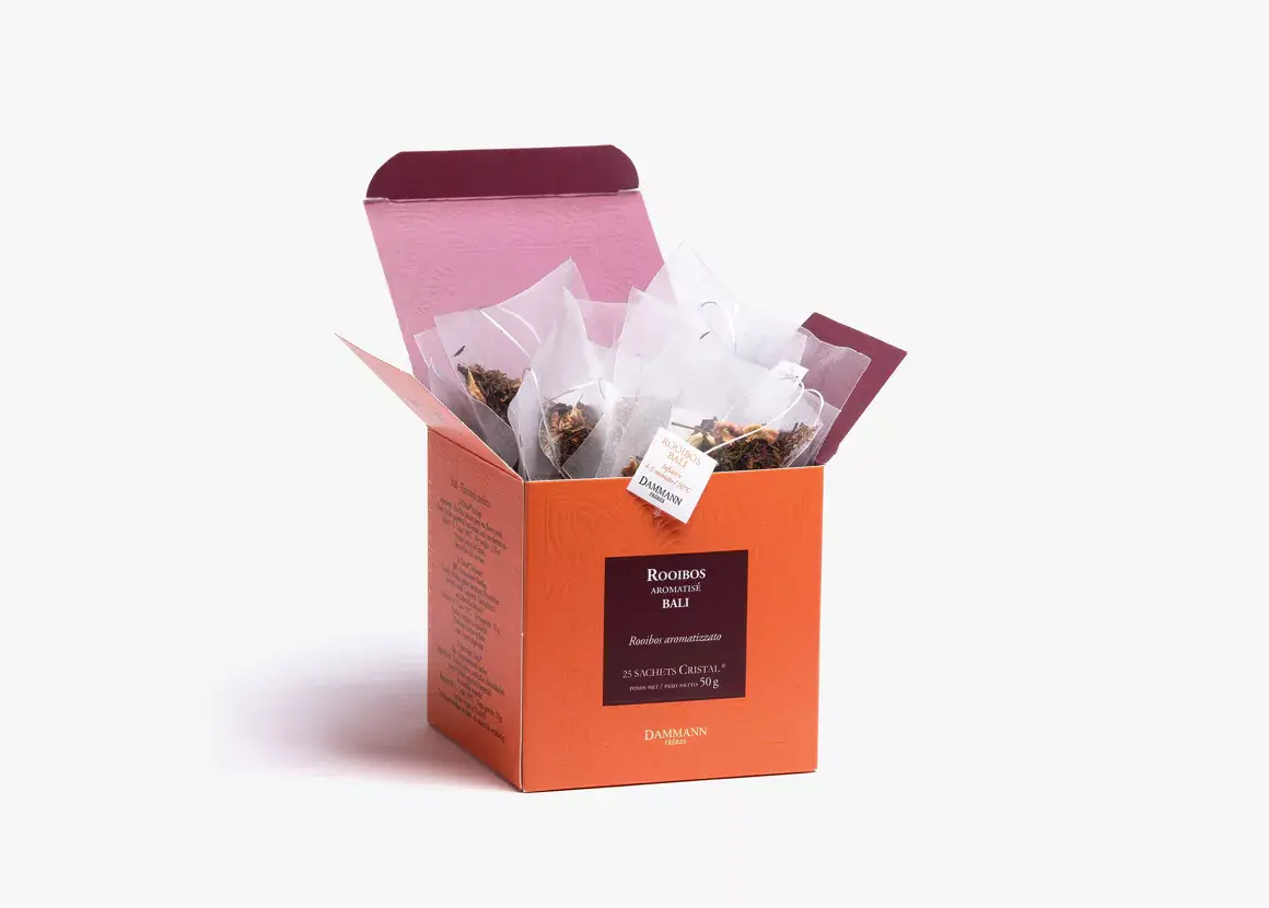 Dammann, Rooibos Bali sachets cristal.