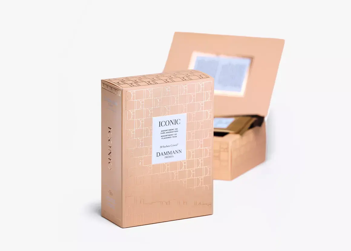 Dammann, Coffret “Iconic”, assortiment de 5 thés en sachets.