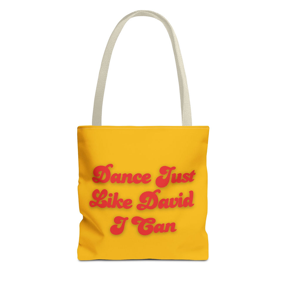 Thumbnail: Dance Like David Canvas Bag, Fun Everyday Tote