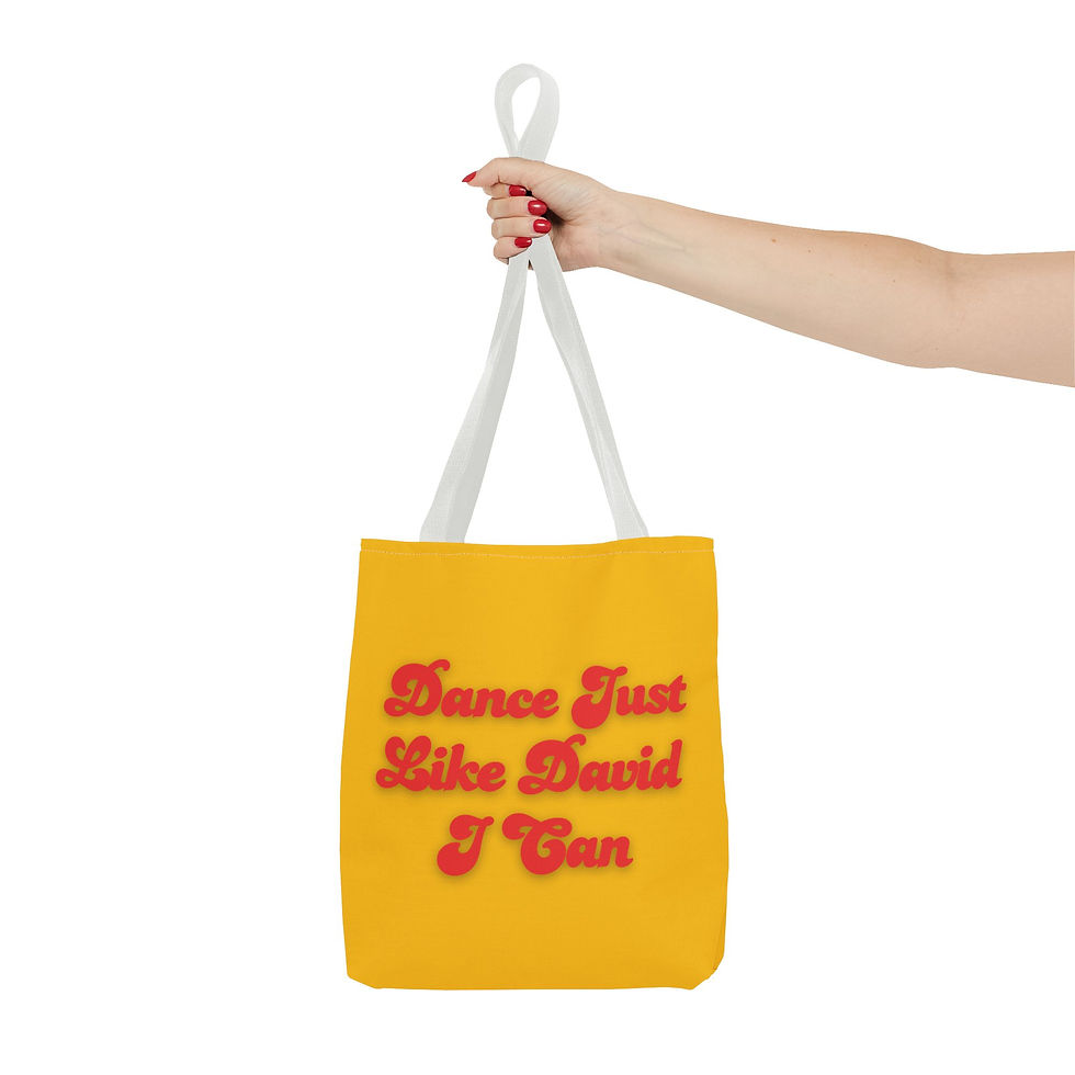 Thumbnail: Dance Like David Canvas Bag, Fun Everyday Tote