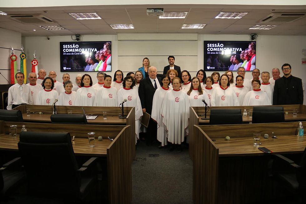 Sessão Comemorativa celebra os 35 anos do Coral de São José