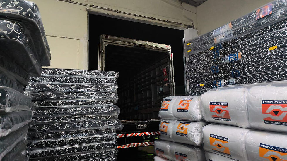 Proteção e Defesa Civil entrega mais de 8 mil itens de assistência humanitária em até 12 horas após temporais em SC