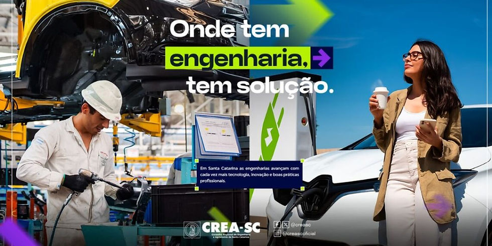 Florianópolis: CREA-SC lança campanha para mostrar como a Engenharia transforma o dia a dia da população