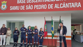 Samu amplia atendimento de urgência com nova base e ambulância em São Pedro de Alcântara