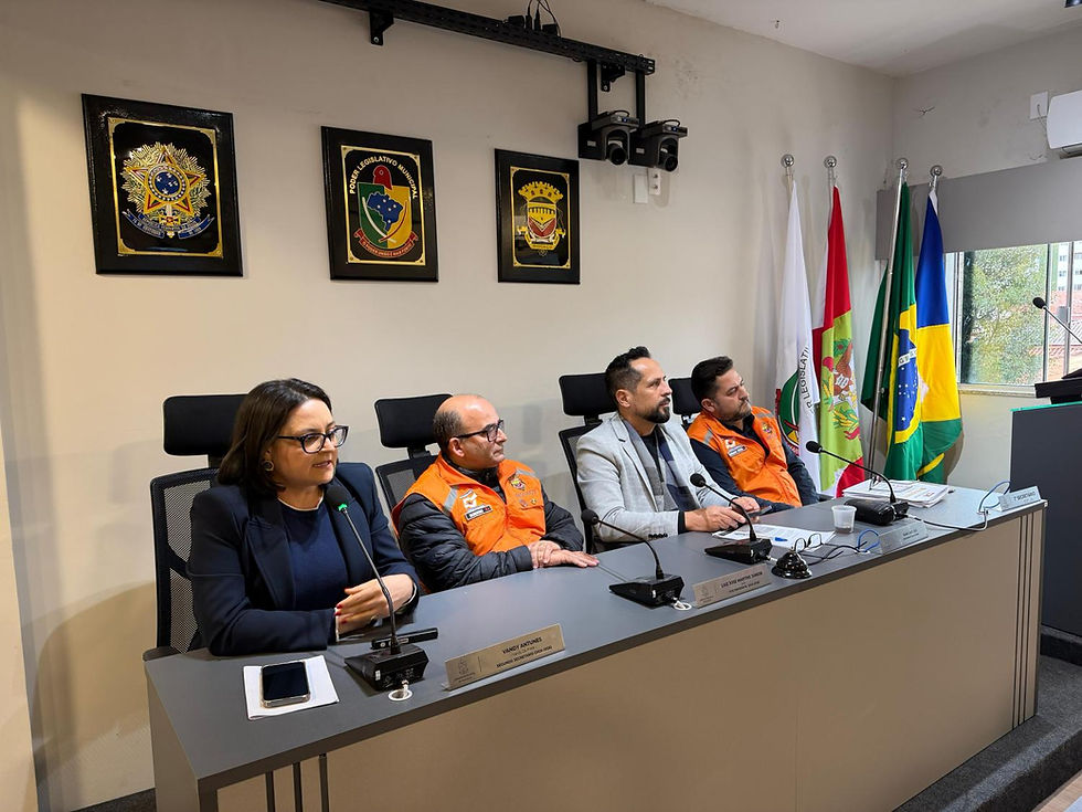 Vereadores e Defesa Civil discutem ações preventivas diante dos possíveis impactos do El Niño em Biguaçu