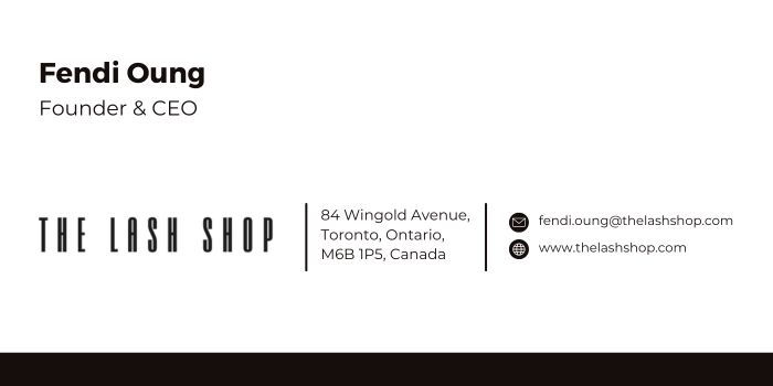 Fendi Oung FOunder & CEO of The Lash Shop Toronto CA