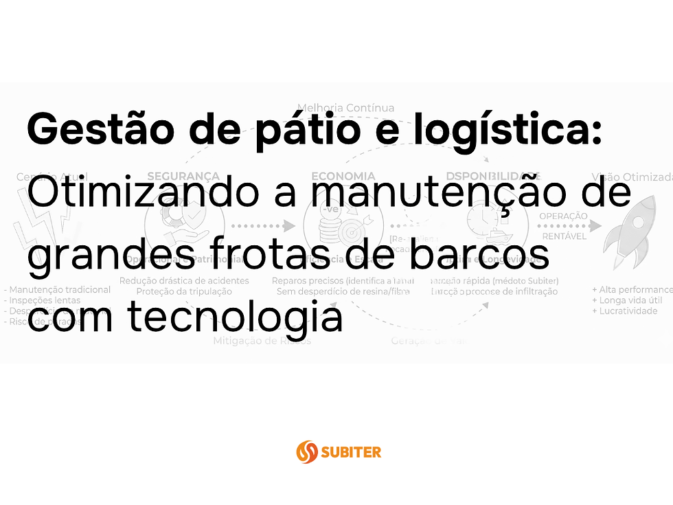 Gestão de pátio e logística: Otimizando a manutenção de grandes frotas de barcos com tecnologia