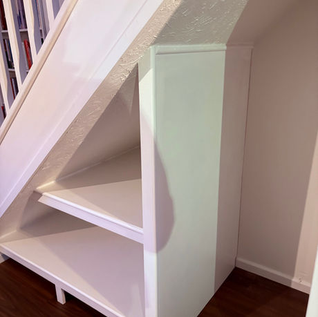 Bespoke under stair storage for specific items