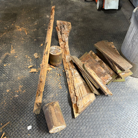 Wooden Gazebo step in a bad way!