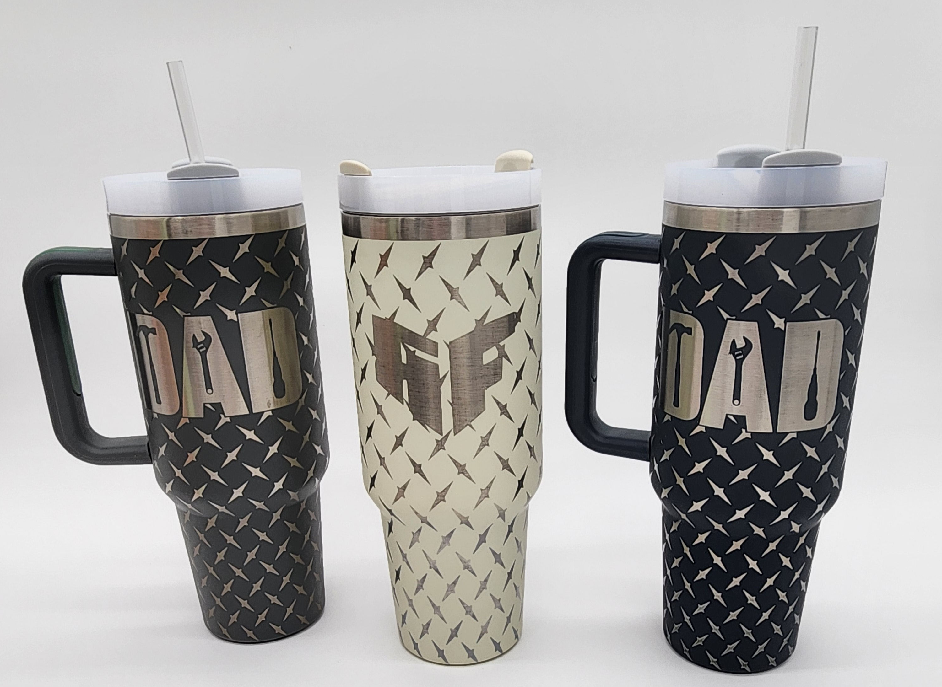 40 oz DAD tumbler with flag