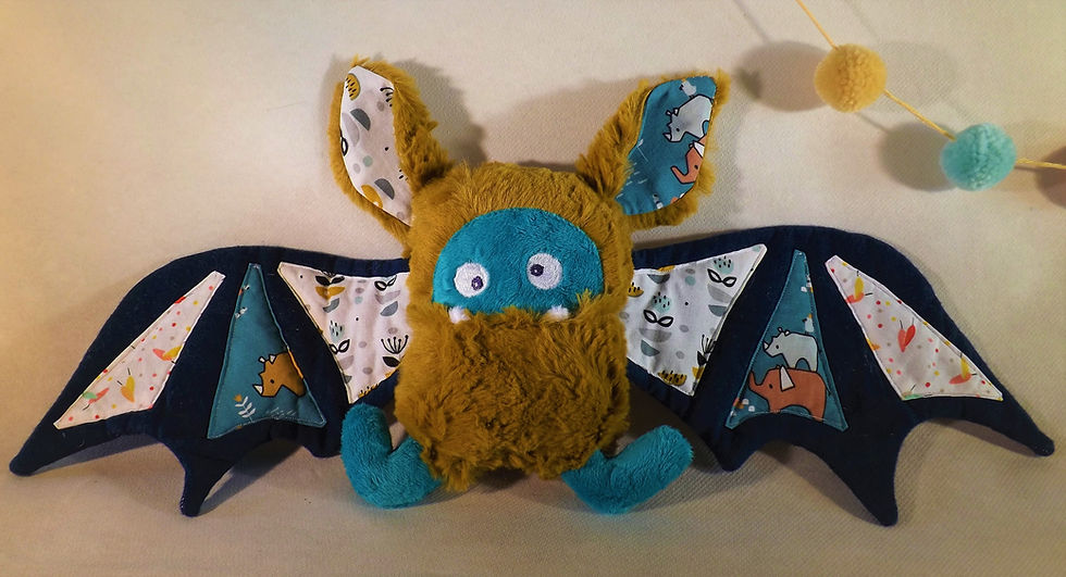 Miniature : Peluche Chauve-souris "Bat-Monster" sur mesure
