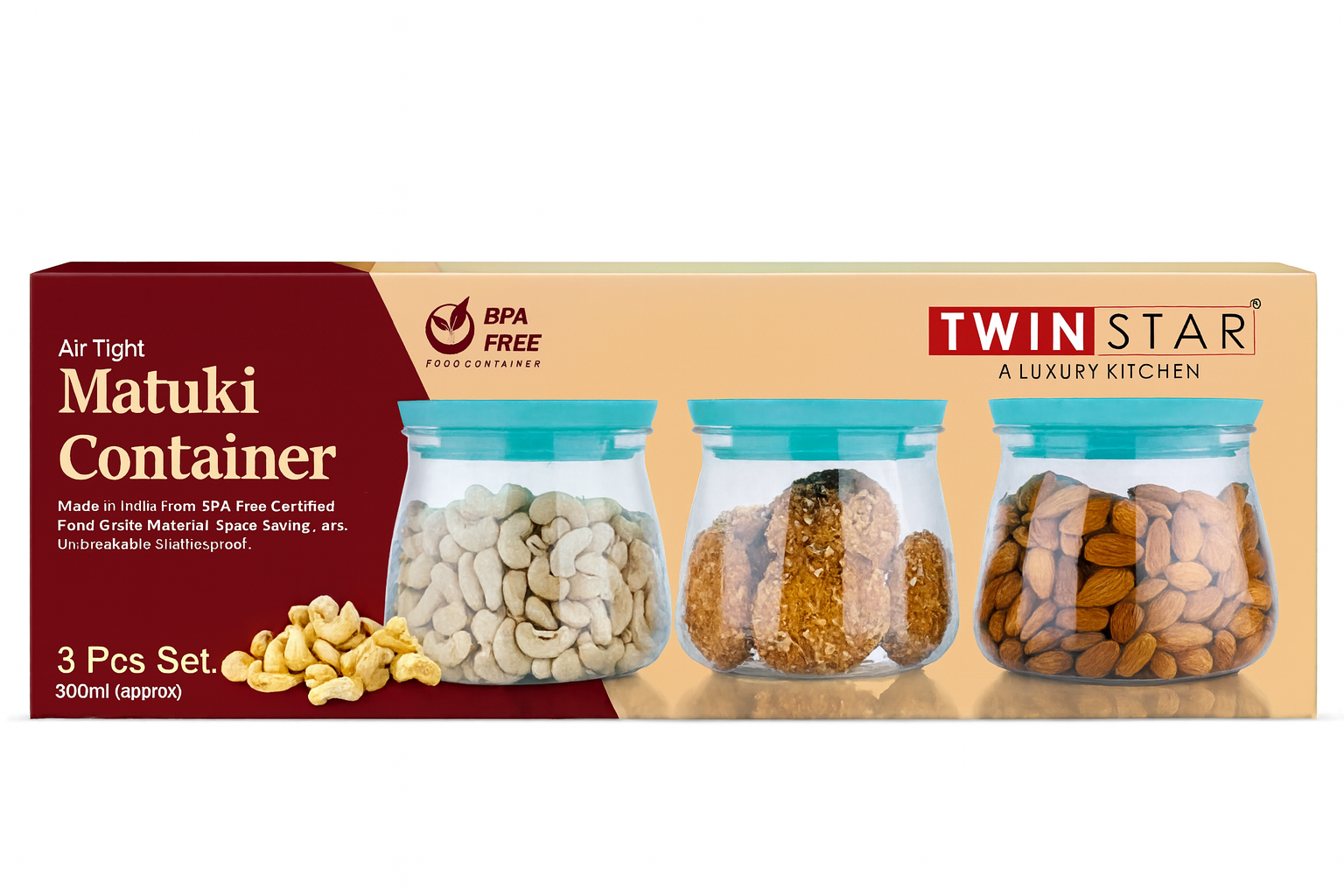 Twin Star Air Tight Matuki Container 