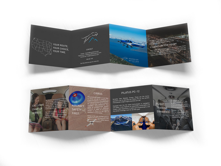 Mountain Lion Aviation Brochure Design 